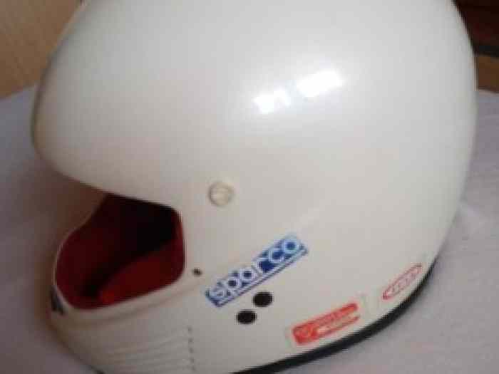 Casque Sparco Yes taille 58 / historique circuit / idem Didier Auriol / plus homologué Rallye 1