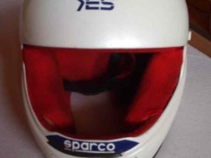 Casque Sparco Yes taille 58 / historique circuit / idem Didier Auriol / plus homologué Rallye 0