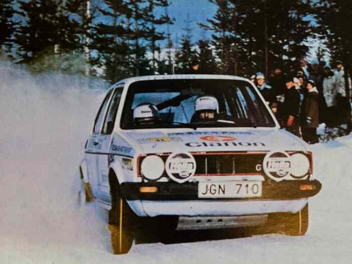 Ex VW Motorsport Sweden Golf GTI MK1 Gr.A - Rallye Sweden / Monte-Carlo 0