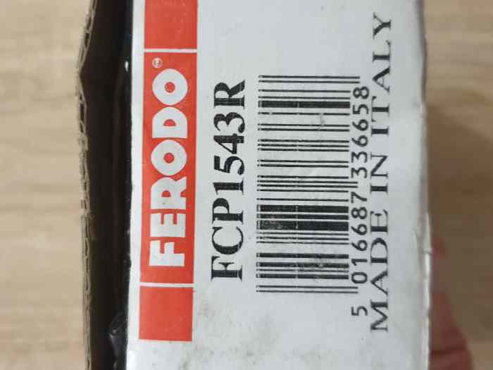 Plaquettes Ferodo FCP1543R 1