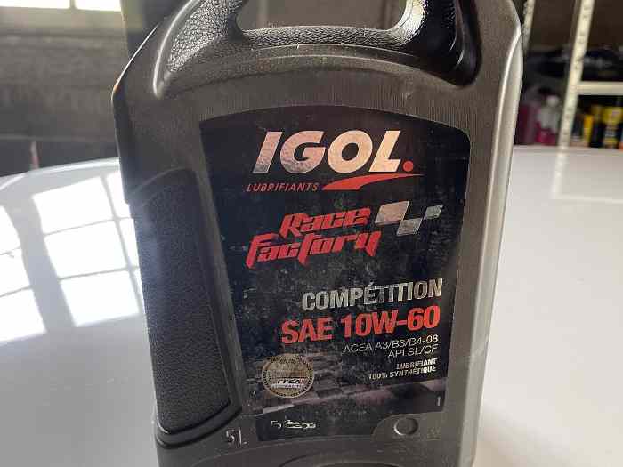 Huile moteur IGOL Race factory 10w60 N...