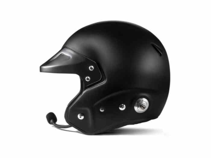 CASQUE JET FIA SPARCO RJ-I NOIR/MOUSSES NOIRES – photo 3 sur 3
