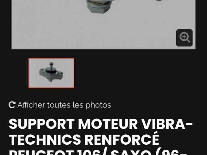 Support moteur 106 s16 vibra-technics NEUF 1
