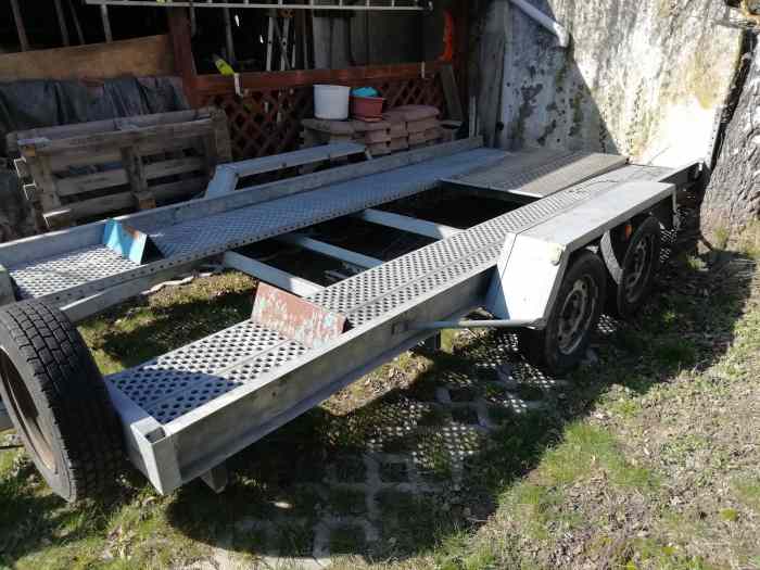REMORQUE double essieu 1300kg – photo 1 sur 3