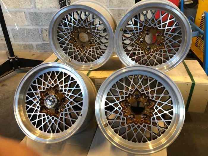 4 jantes BMW E30 M3 AMIL en aluminium 7Jx15H2 ET21 - 5x120 NEUF!!! 0