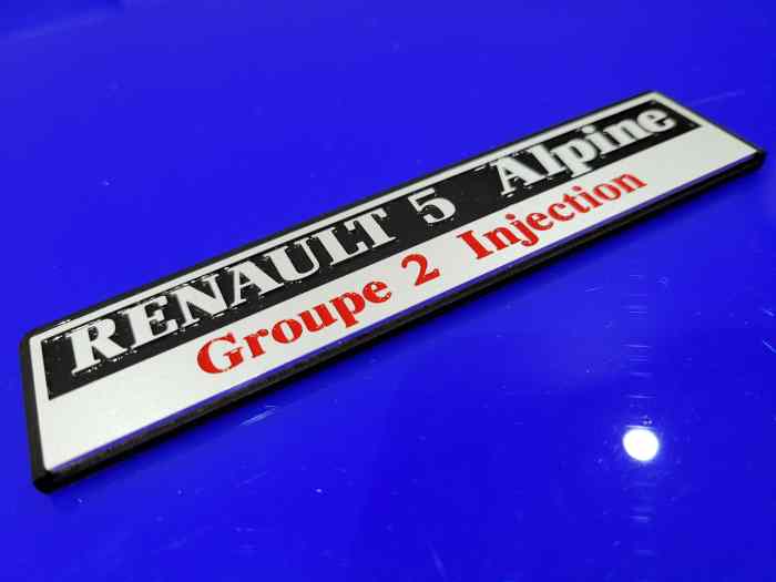 renault 5 alpine tableau de bord alu monogramme groupe 2 injection 0