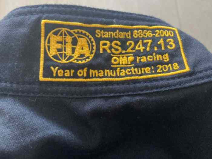 Combinaison OMP FIA First S taille 60 1