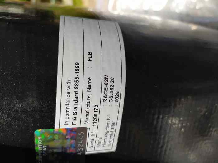 Siège Baquet GT2i FIA Race-02M Fibre 1