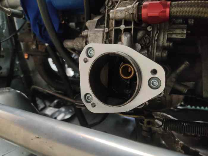 Coiffe carburateur et bride R11 turbo groupe A 1