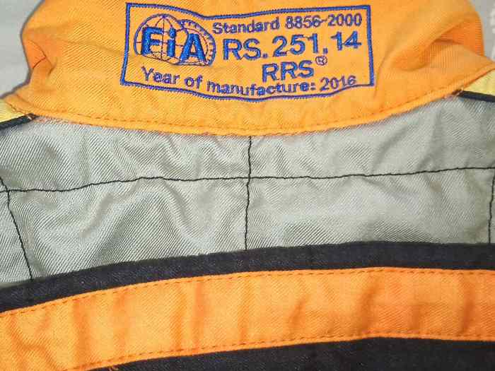 Combinaison personnalisé RRS taille L FIA8856-2000 2