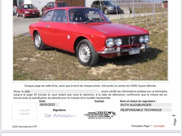 ALFA ROMEO GT 2000 Gp 2 1973 2