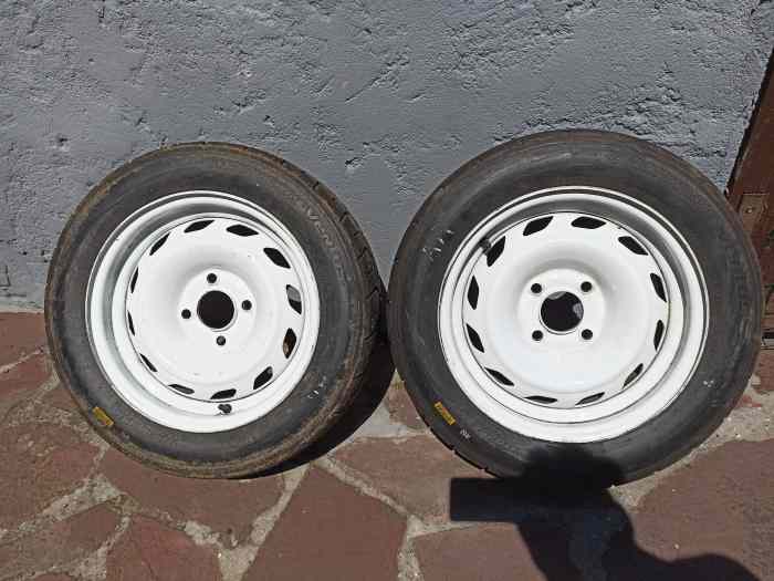 8 pneus hanckook 17/56/14 sur jantes 106 rallye 4