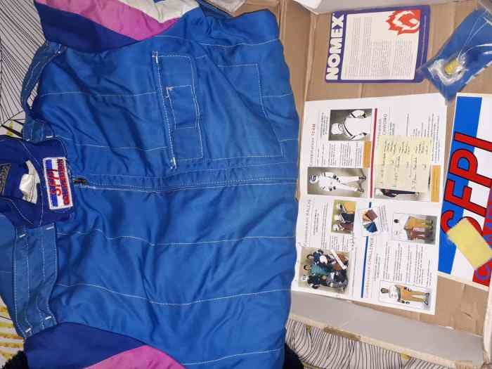 combinaison de rallye plus homolguée idéal collection + minerve sparco 3