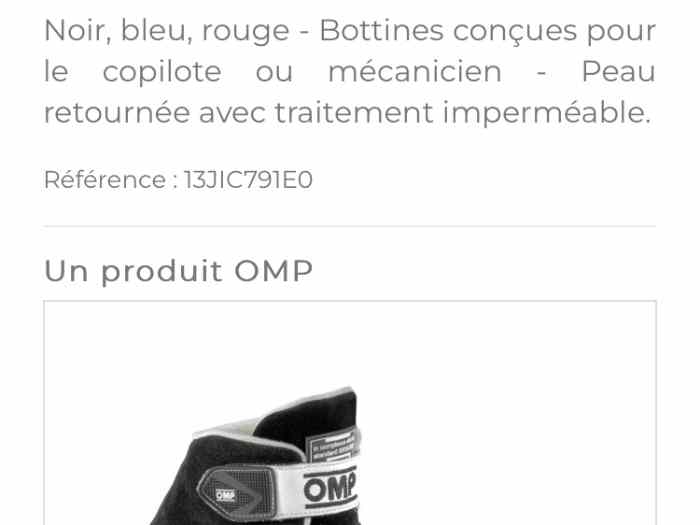 Bottines OMP copilote /co-driver Neuve 38 3