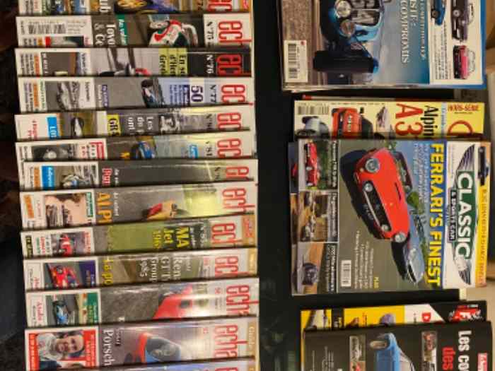 18 Magazines Échappement- divers numéros + 6 Rétroviseur + 2 Classic and Sports Cars 0