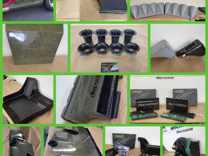 Piece en fibre de verre, carbone, kevlar, carbone kevlar 0