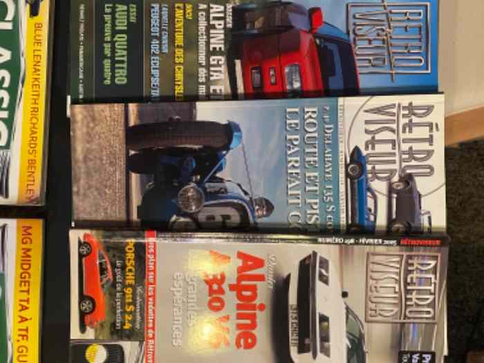 18 Magazines Échappement- divers numéros + 6 Rétroviseur + 2 Classic and Sports Cars 1