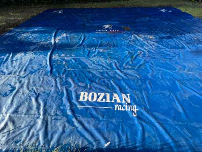 Bâche officielle d’assistance Rallye BOZIAN racing team Peugeot Sport 1