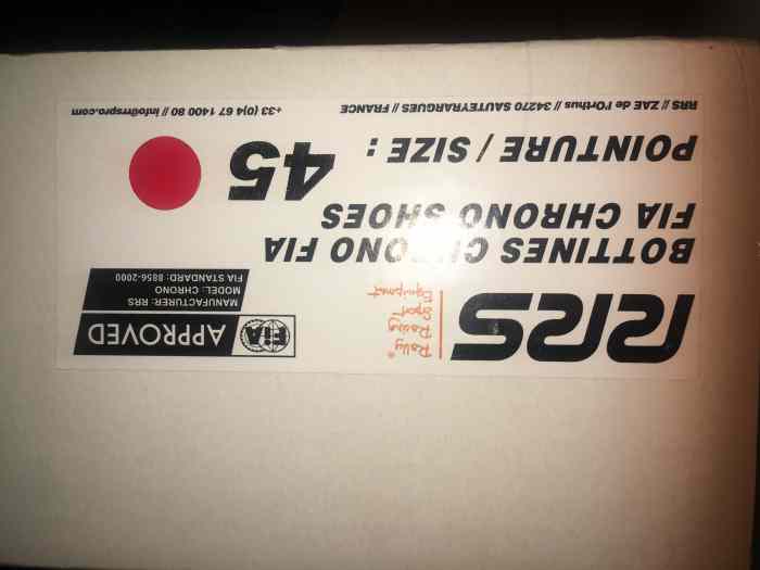 Bottines FIA Pilote RRS Rouges taille 45 3