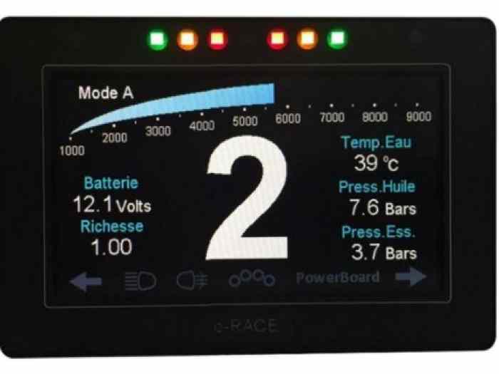 DASHBOARD E-RACE EN STOCK !!!