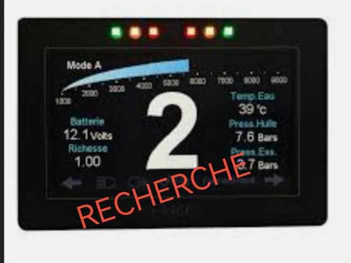 Recherche dashboard E-race