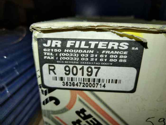 FILTRE A AIR JR FILTER R90197 2