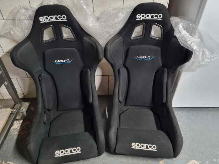 Sièges Baquet Sport Voiture FK - Paire Noir, Look Racing, Adaptateur L, Sans Homologation Route