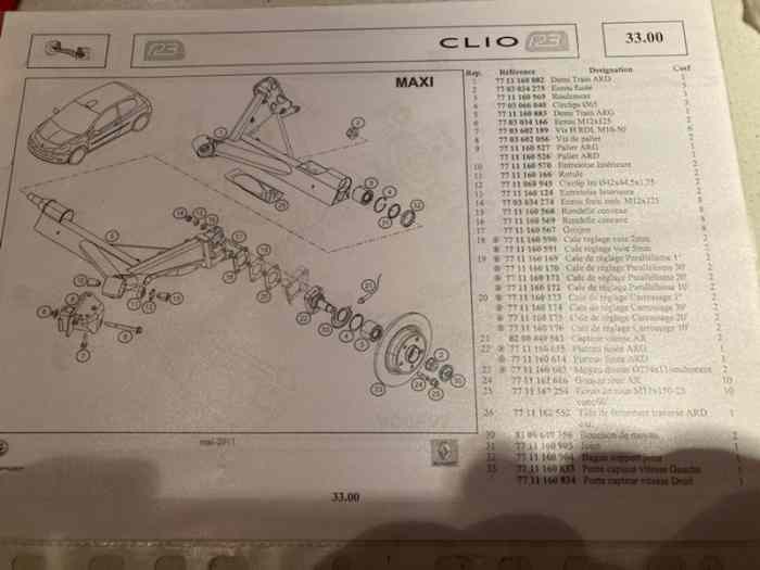 Fusée arrière clio R3 max 2