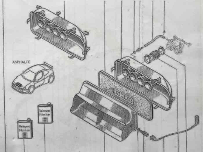 Boite a air asphalte 96-98 Renault Maxi Megane 5