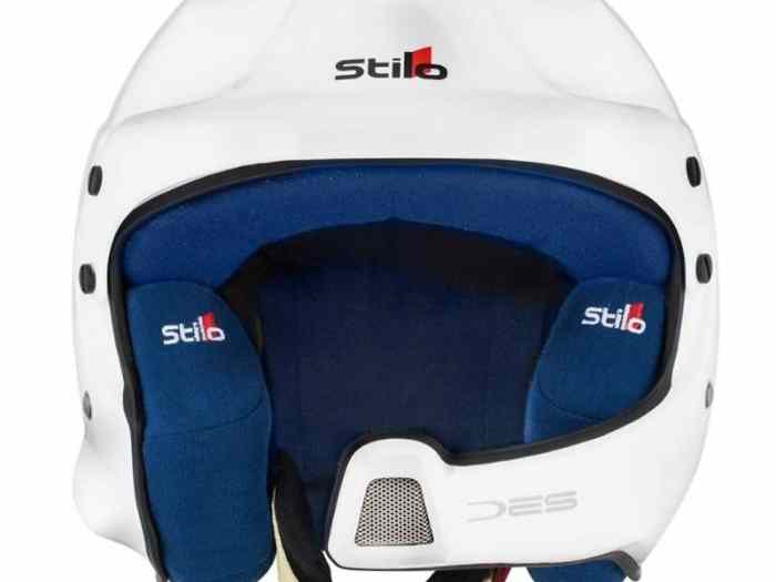 CASQUE STILO WRC DES RALLY COMPOSITE FIA 8859-2015 BLANC/MOUSSES BLEU 0