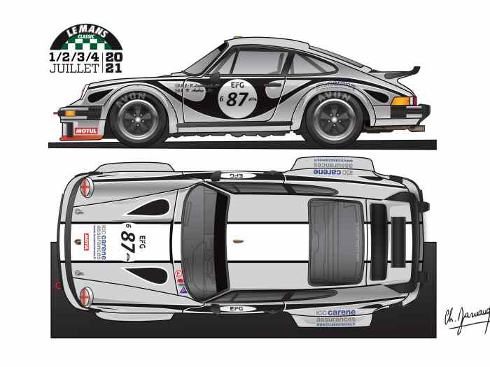 PORSCHE 934 (3.3L Turbo GR4) Exceptionnelle car neuve ! PTH FIA. Eligible pour Le Mans Classic 1
