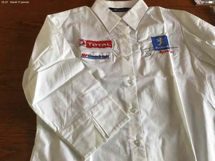 Chemise Femme blanche Collector PEUGEOT SPORT 3