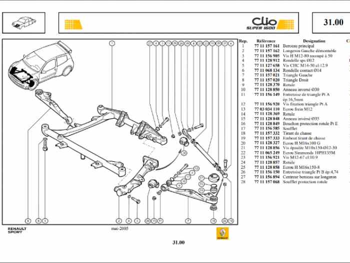 Triangle Clio S1600 Complet