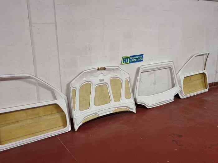 KIT CARROCERIA FIBRA PEUGEOT 106 RALLYE FASE 2 2