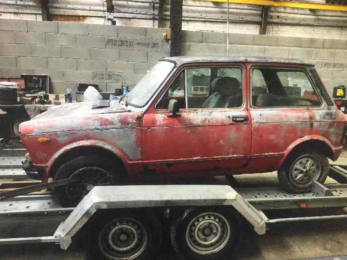 caisse complète AUTOBIANCHI A112 POUR PIÈCES 0