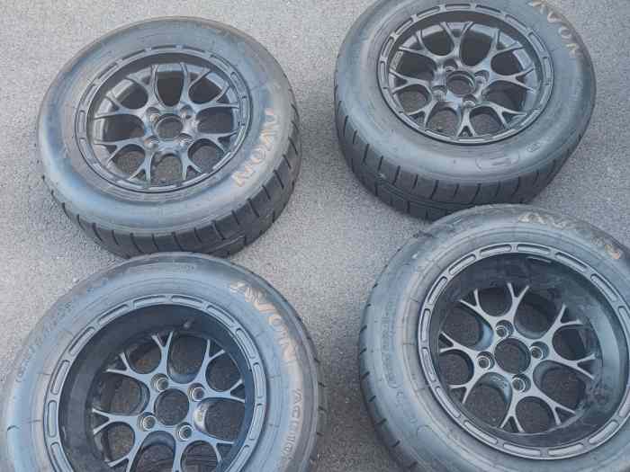 4 jantes Compomotive CXR 4x100 7x13 et 9x13 0