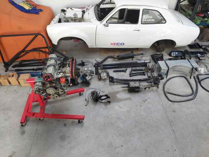 Escort mk1 accidenté.