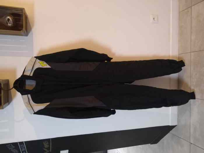 Combinaison Deux Pièces Feraud En Soie Et Lin - Taille 8, Couleur Marron - Occasion Très Bon état