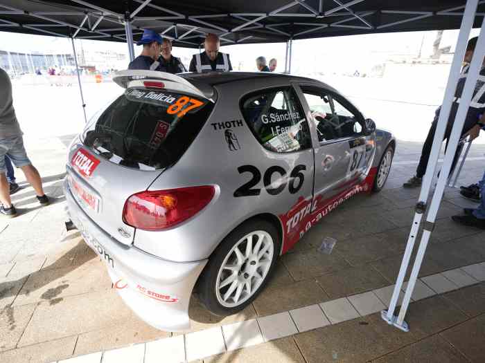 Décalcomanies 1/18 Peugeot 206 S1600 - Rallye Catalogne 2001 - Pilotes Bernardi/Robert - Neuf