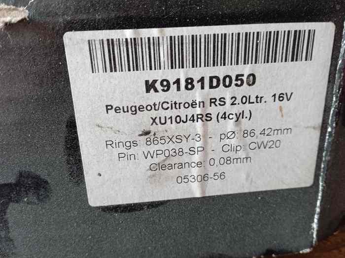 Piston forgé + bielle xu10j4rs 1