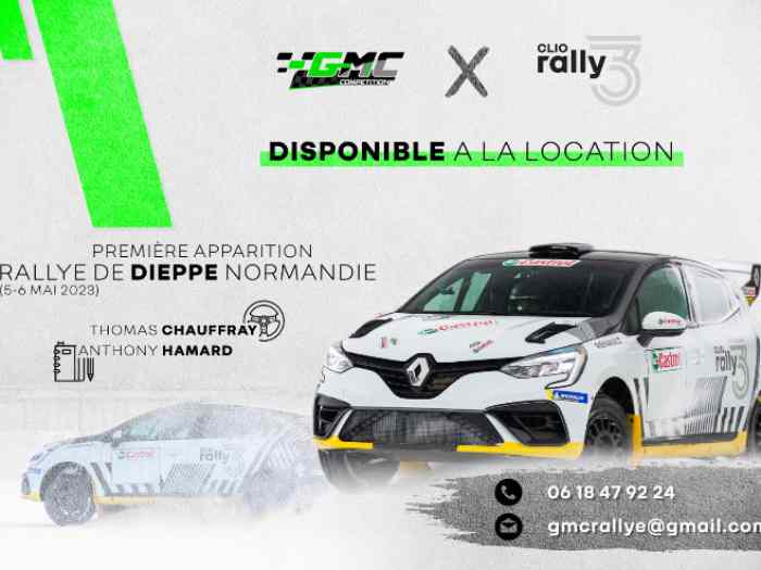 Louez une Clio Rally3 toutes évos Asph...