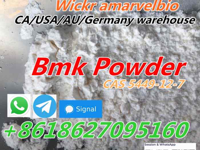 whatsapp/telegram/signal+8618627095160 supply bmk powder cas 5449-12-7 5