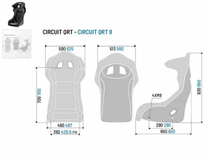 2 Baquet Sparco M/L Circuit QRT homologué fin 2028 4