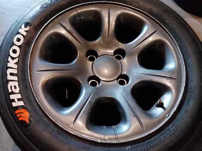 Gros lot de pneus Hankook 14 pouces toute gomme+jantes toulouse 1