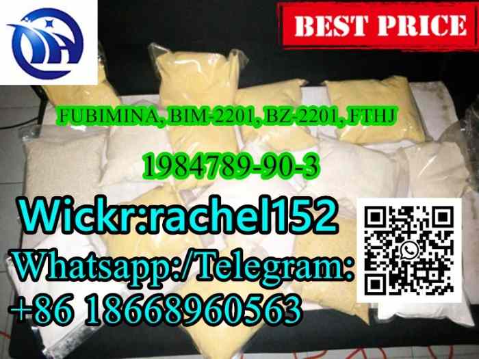 long shelf life FUBIMINA, BIM-2201, BZ-2201, FTHJ CAS:1984789-90-3