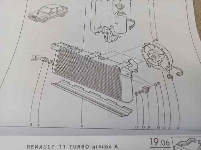 Radiateur R11 turbo 2