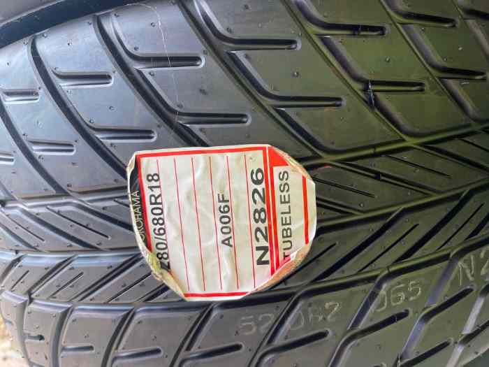 4 pneus N2826 Pluie Yokohama 280/680R18 Mitjet 2