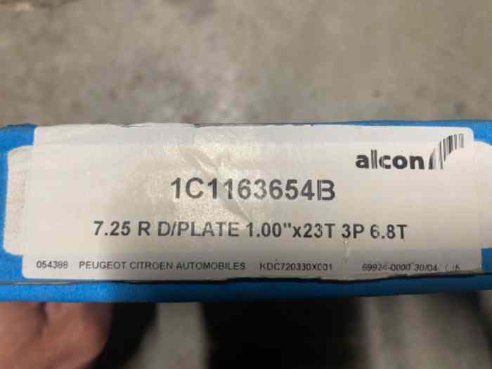 2 disques Embrayage alcon d183 mm 23 cannelures 0