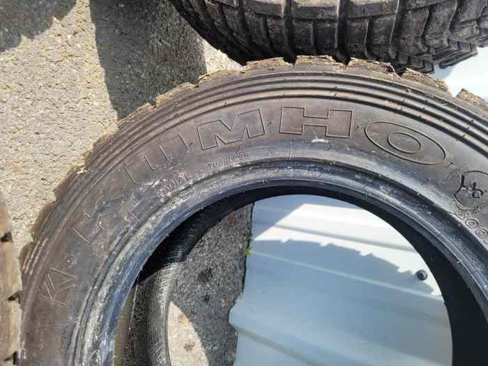Pneus terre kumho occasion 15 3
