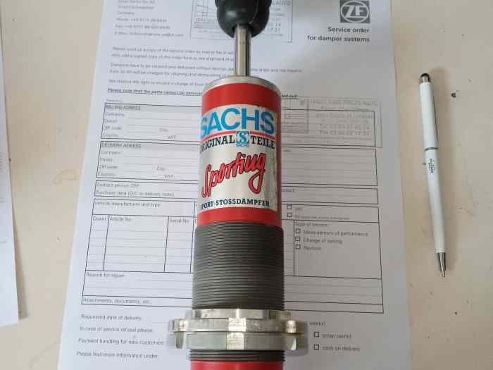 Amortisseurs Sachs Sporting Swift 1600...